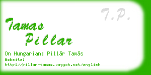 tamas pillar business card